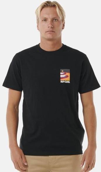 Surf Revival Lined Up Tee, Black, 2xl,  T-Shirts 