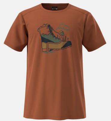 Fulu Merino Climbing T-Shirt M, Brick, S,  T-Shirts 