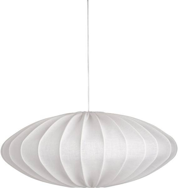 Watt & Veke Ellipse taklampa, 65 cm, linne, vit 