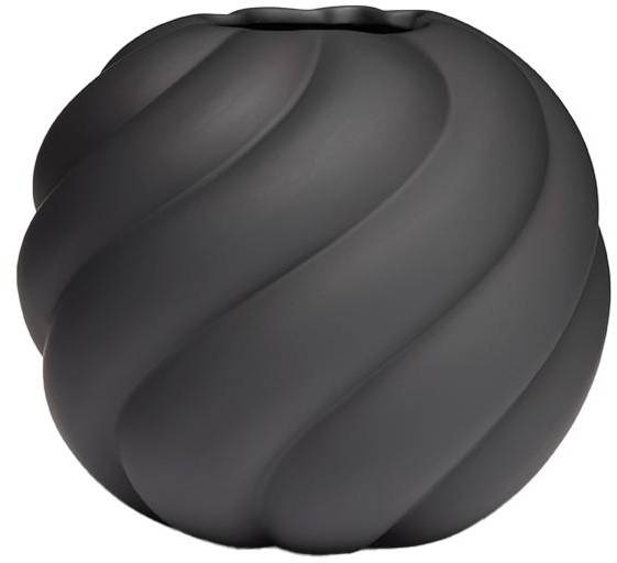 Cooee Design Vas Twist Ball 12 cm, svart 