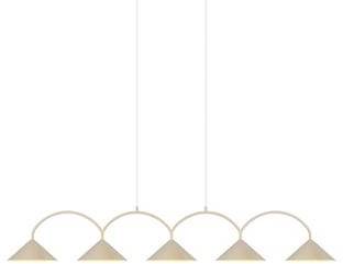 Globen Lighting Curve pendel 5 Beige 