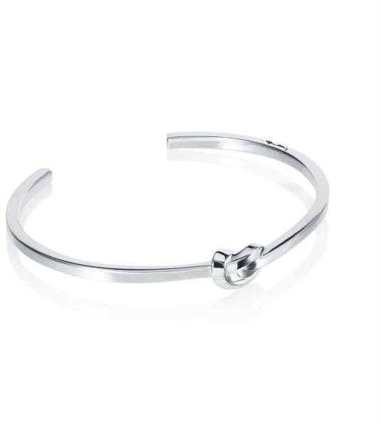 Efva Attling Love Knot Cuff M - SILVER 