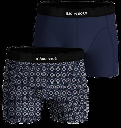 Björn Borg Premium Cotton Stretch Boxer 2-pack Marinblå, XXL 