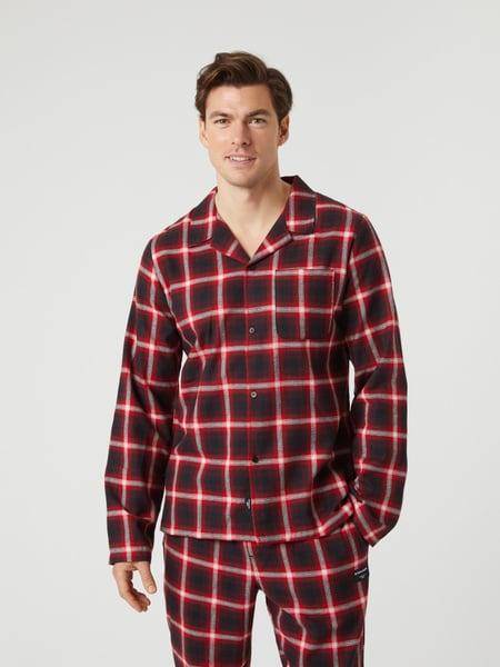 Björn Borg Core Flannel Pyjama Shirt Röd, XXL 