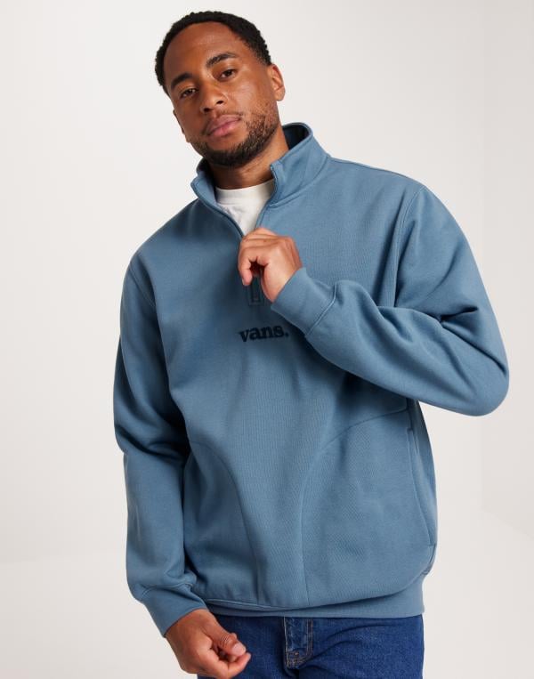 VANS Lowered Qzip Sweatshirts Blå 