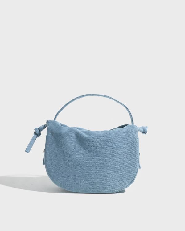 Pieces - Blå - Pcballoon Denim Bag D2D 