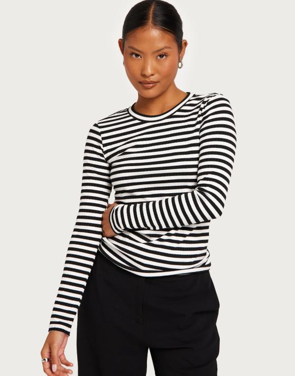 JDY - Rutigt/Randigt - Jdyfransiska L/S Stripe O-Neck Top 