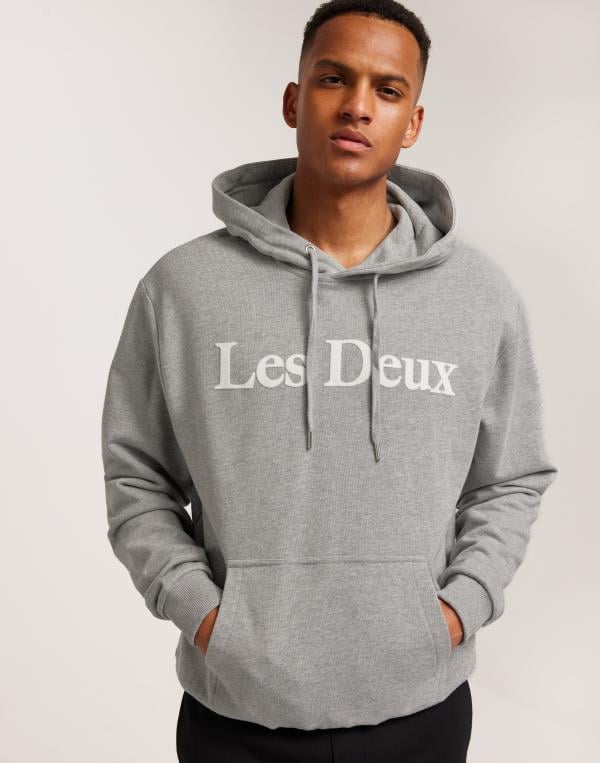 Les Deux Charles hoodie Hoodies Grå 