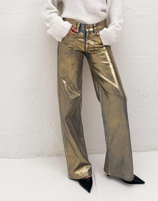 Nelly - Guld - Loose Golden Jeans 