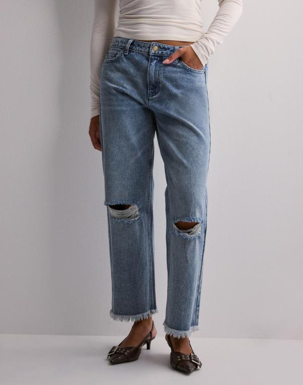 Michael Kors - Blå - Frayed Distressed Jean 