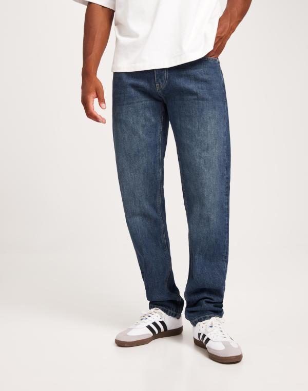 Woodbird Doc Cave Jeans Straight jeans Blå 