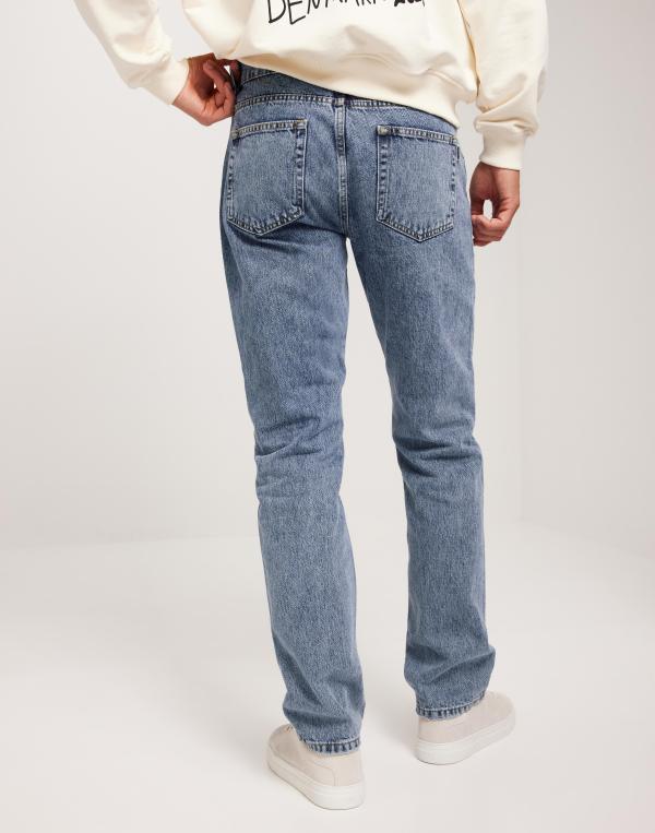 Woodbird WBJay Optic Jeans Straight jeans Blå 