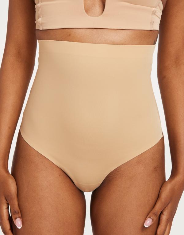 Bye Bra - Beige - Invisible High Waist Thong 