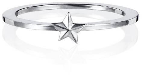 Efva Attling Micro Catch A Falling Star Ring 15.00 MM - SILVER 