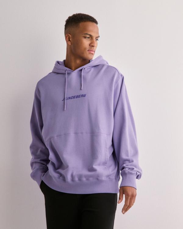 J Lindeberg Callan Logo Hoodie Hoodies Lila 