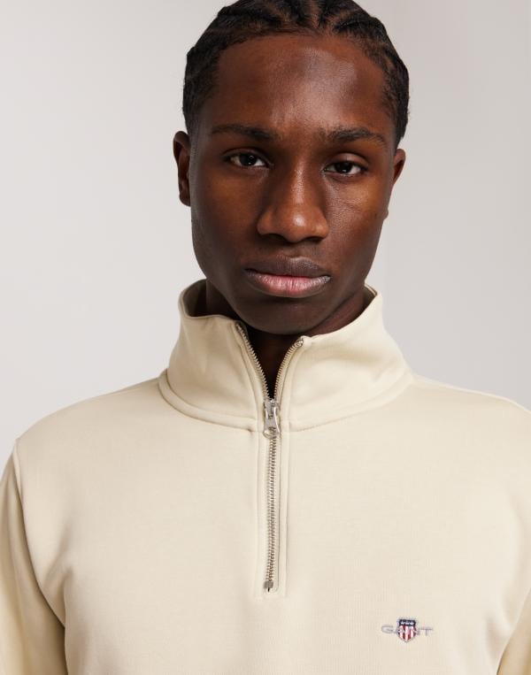 Gant Reg Shield Half Zip Sweat Half zip Beige 