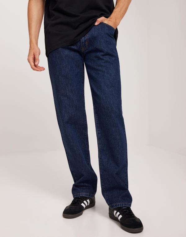 Woodbird Leroy 90s Rinse Jeans Straight jeans Blå 