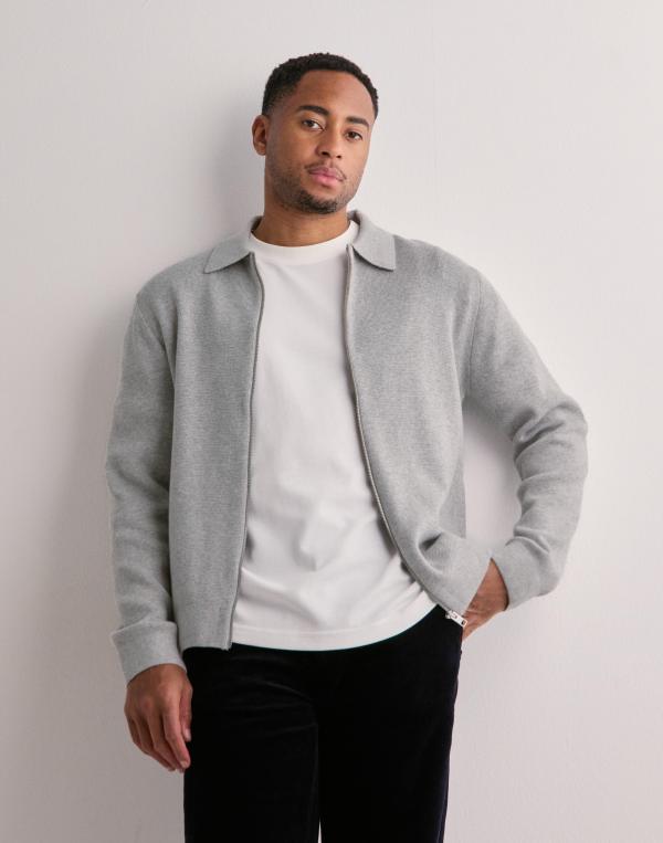 Jack & Jones Jprblamilano Stitch Knit Cardigan S Cardigans & Koftor Grå 