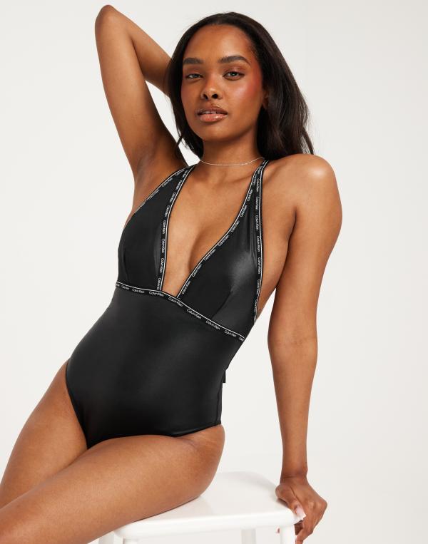 Calvin Klein Underwear - Svart - Plunge One Piece 