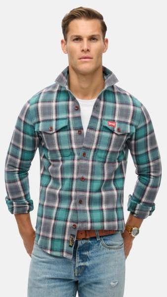 Cotton Worker Check Shirt 