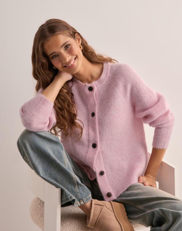 Selected Femme - Rosa - Slflulu Ls Knit Short Cardigan B No 