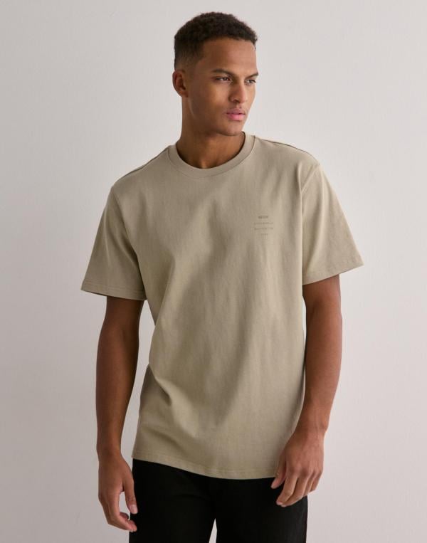 Neuw Neuw Rib Band Tee Kortärmade t-shirts Beige 