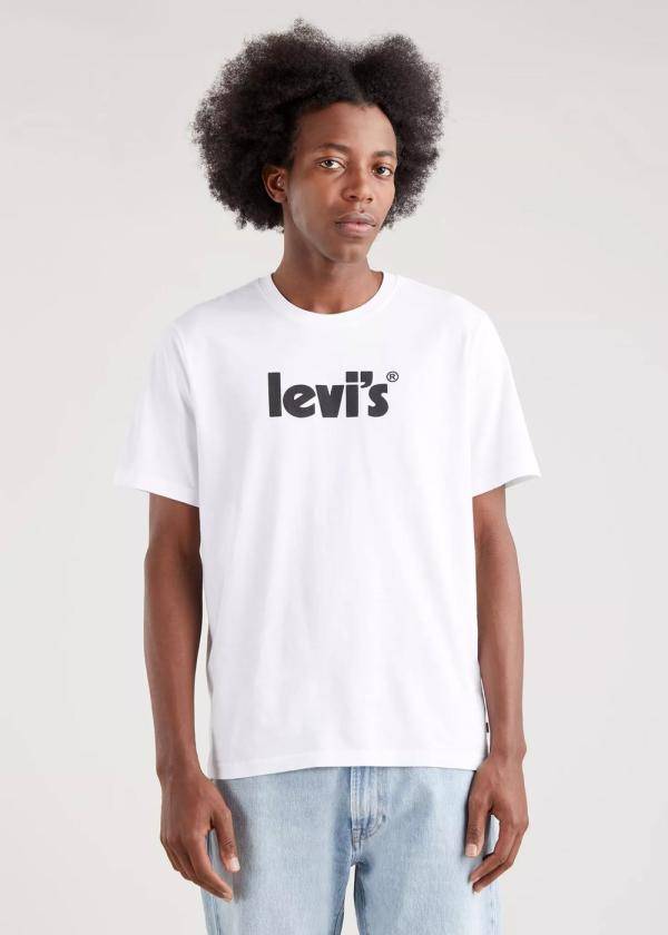 Ss Relaxed Fit Tee, Poster Log, L,  T-Shirts 