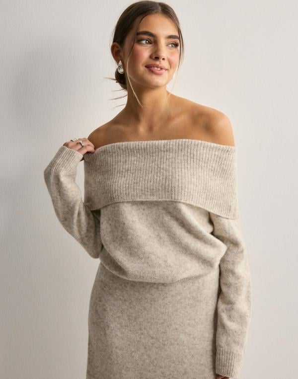 JJXX - Beige - Jxminka Off Shoulder Knit 