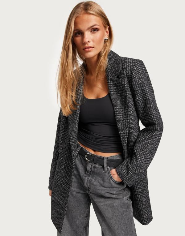 Vila - Grå - Viley Wool Blazer Jacket/Su - Noos 