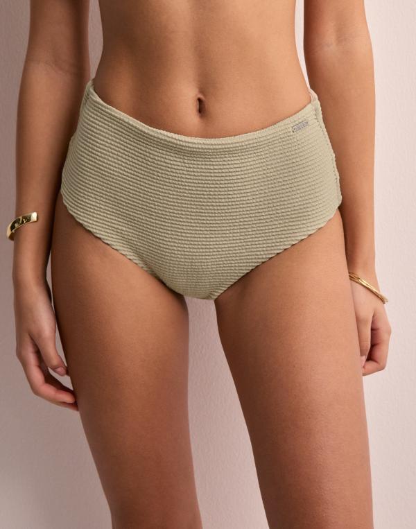 Aim'n - Beige - Capri High Waist Bikini Bottom 