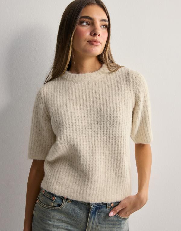 Vero Moda - Beige - Vmawsome 2/4 O-Neck Pullover Boo 