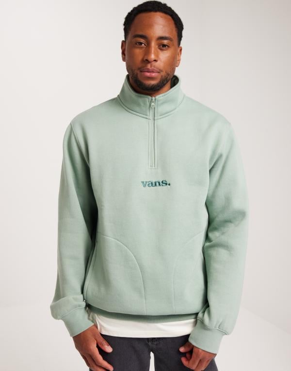 VANS Lowered Qzip Sweatshirts Grön 