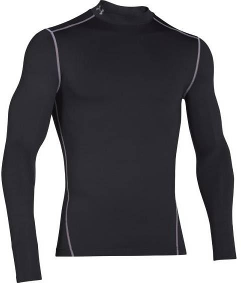 Ua Cg Armour Mock, Black, L,  T-Shirts 