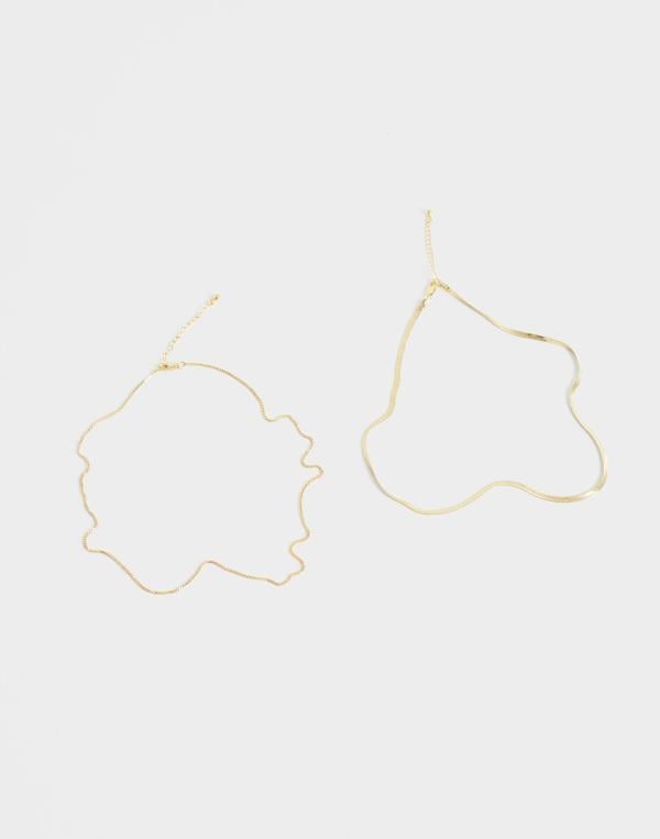 Pieces - Guld - Pcbina 2-Pack Necklace Noos 