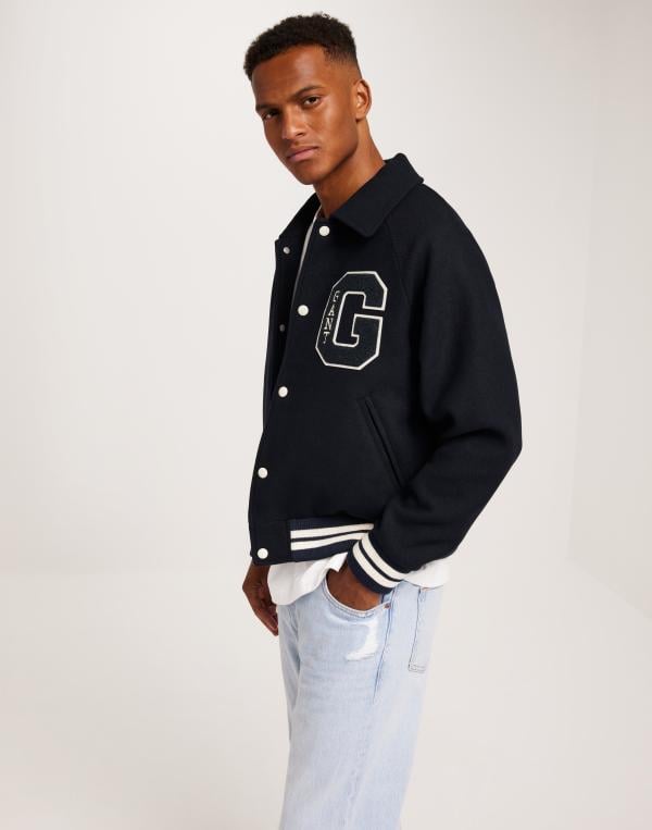 Gant Gant Wool Varsity Jacket Bomberjackor Blå 