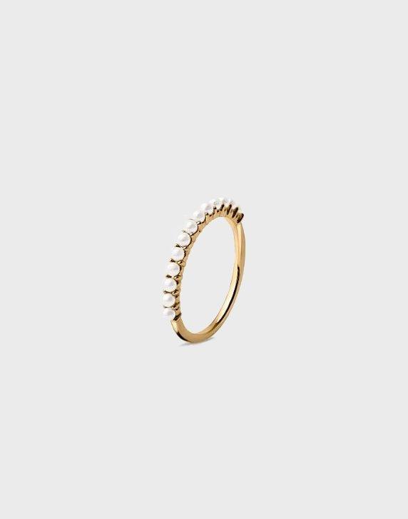 Muli Collection - Guld - Thin Pearl Ring 