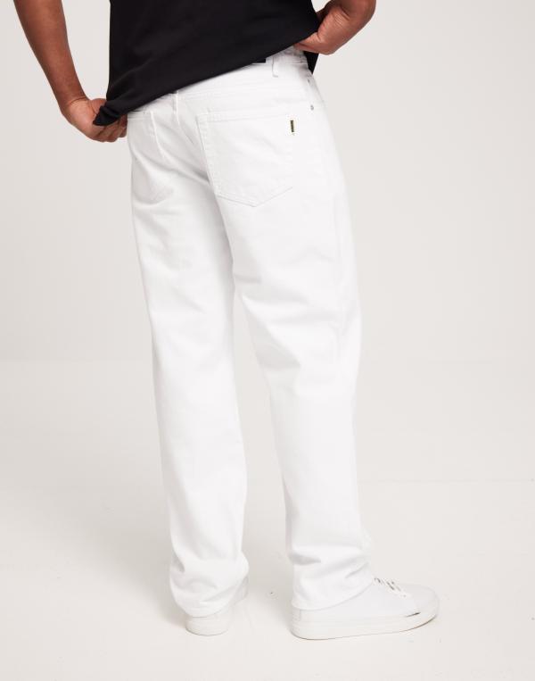 Woodbird WBLeroy White Jeans Loose fit jeans Vit 