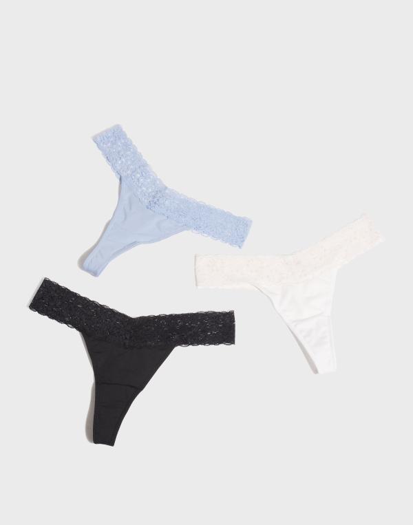 Nelly - Blå - Lovely Feels Thong 3-pack 