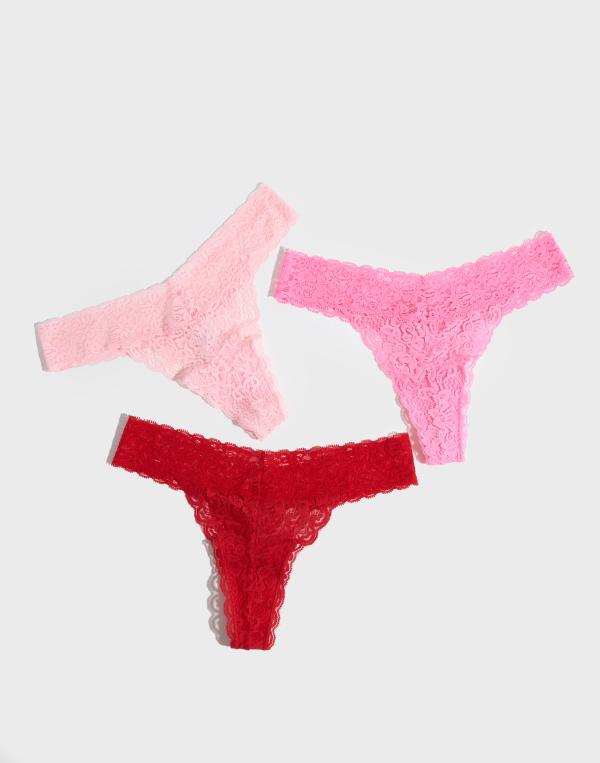 Nelly - Röd - What I Like Thong 3-pack 