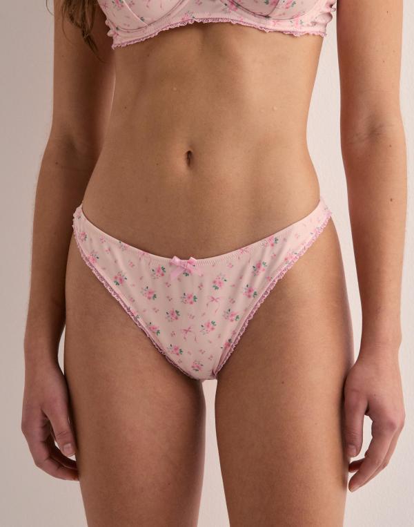 Nelly - Rosa - Cute Contrast Bikini Panty 