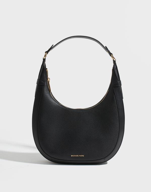 Michael Kors - Svart - Lg Crescent Tz Hobo Shldr 