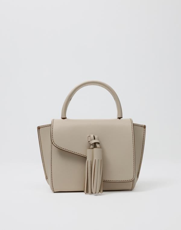 ATP ATELIER - Beige - Montalcino Tassel Vacchetta Bag 