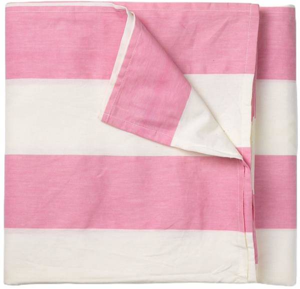 Gaia bordsduk 180x145 cm, rosa/vit 