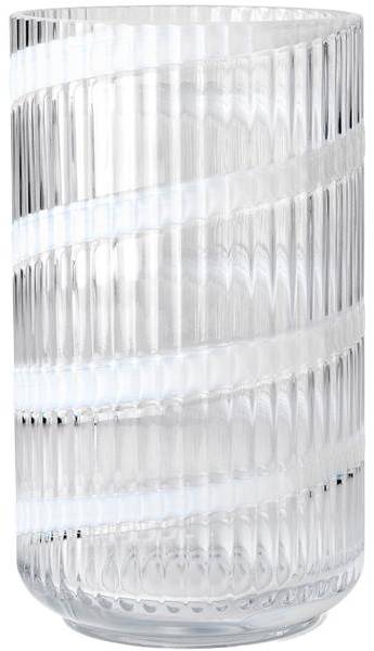 Swirl vas 25 cm, vit 