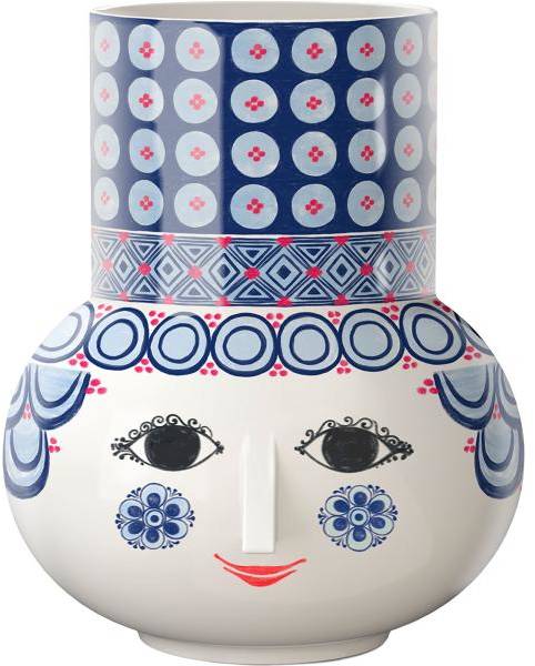 Olga vas 20 cm, blå 
