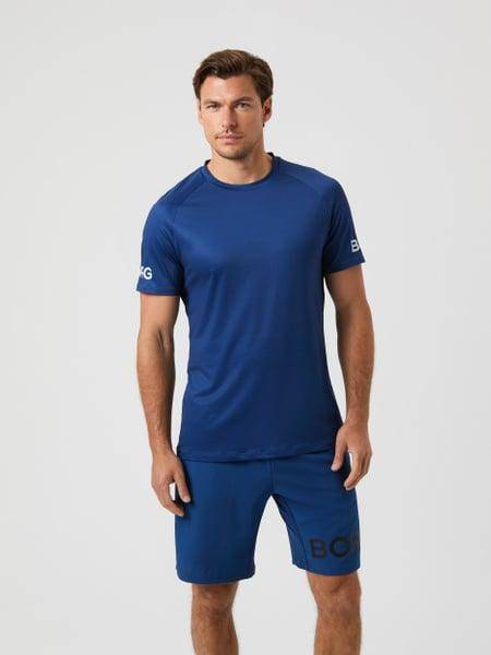 Björn Borg Ace Mesh Panel T-shirt Blå, XXL 