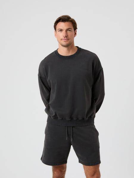 Björn Borg Borg Oversized Washed Sweatshirt Svart, XXL 