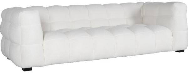 Bill 3-sits Soffa i bouclè - soffa 235 cm lång + Möbeltassar 