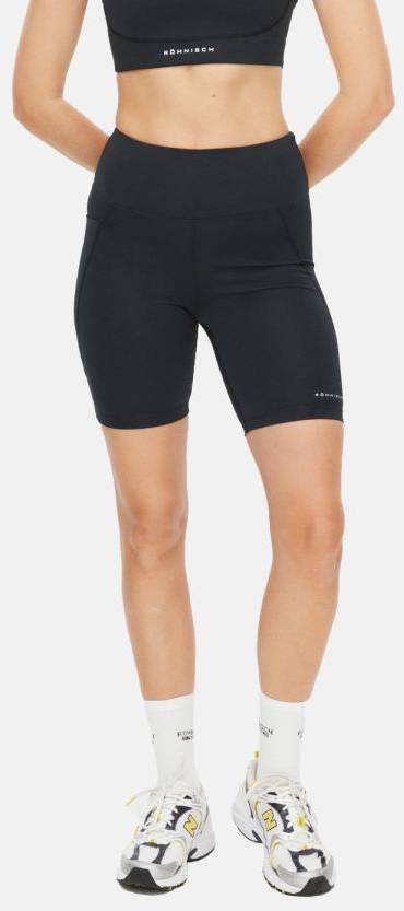 Flattering High Waist Bike Tig, Black, M,  Korta Tights 