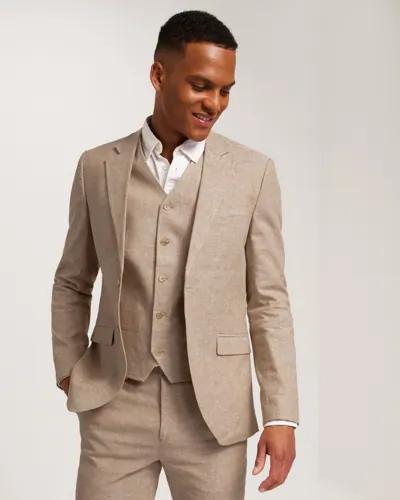 Jack & Jones Jprriviera Linen Waistcoat Kostymvästar Beige 